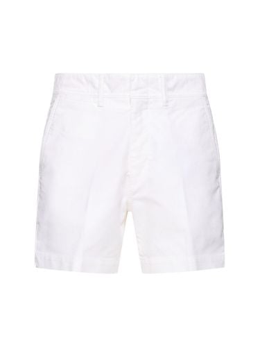 Brushed Cotton Satin Shorts - TOM FORD - Modalova