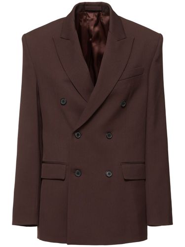 Wool Double Breasted Blazer - WARDROBE.NYC - Modalova