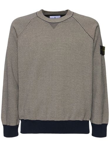 Crewneck Logo Patch Sweatshirt - STONE ISLAND - Modalova