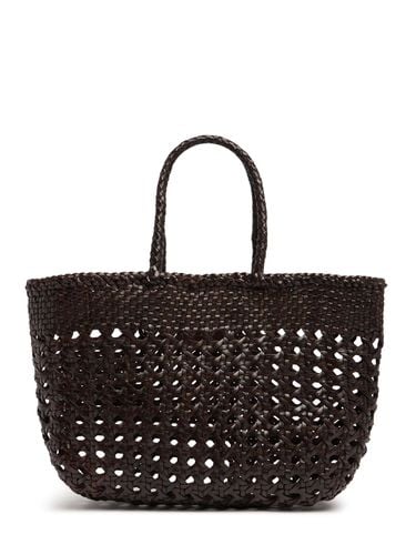 Cannage Kanpur Leather Basket Bag - DRAGON DIFFUSION - Modalova