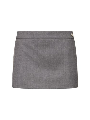 Stretch Wool Mini Skirt - WARDROBE.NYC - Modalova