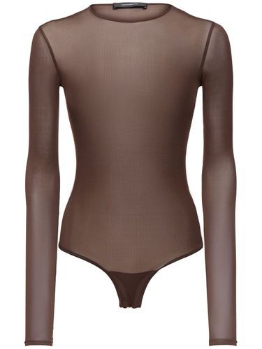 Sheer Stretch Viscose Bodysuit - WARDROBE.NYC - Modalova