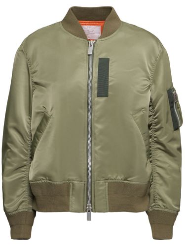 Zip-up Nylon Bomber Jacket - SACAI - Modalova