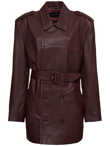 Erika Leather Trench Coat - MANOKHI - Modalova