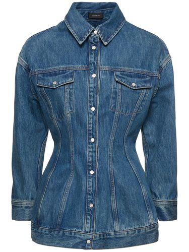 Cotton Denim Structured Jacket - WARDROBE.NYC - Modalova