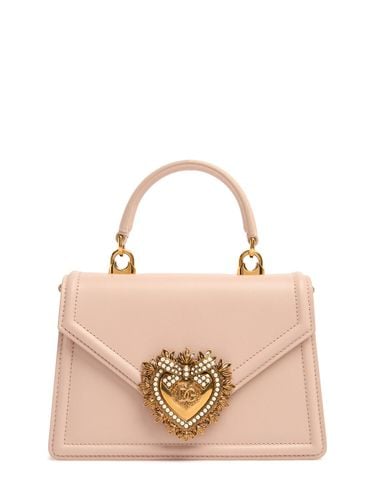 Mini Devotion Leather Top Handle Bag - DOLCE & GABBANA - Modalova