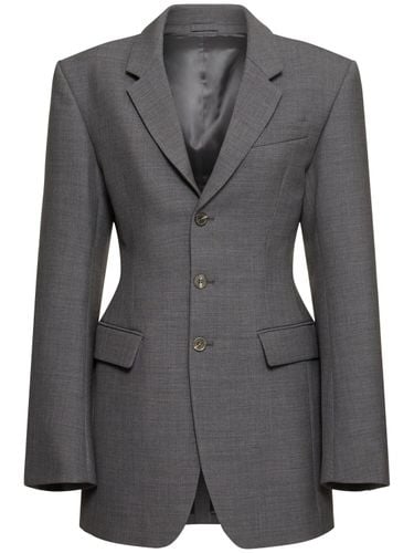 Wool Single Breasted Blazer - WARDROBE.NYC - Modalova