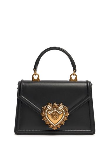 Mini Devotion Leather Top Handle Bag - DOLCE & GABBANA - Modalova