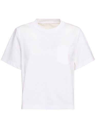 Nylon Twill & Cotton Jersey T-shirt - SACAI - Modalova