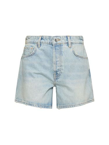 Dalton Cotton Denim Shorts - ANINE BING - Modalova