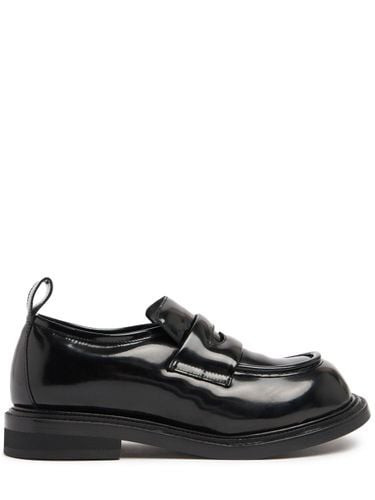 Mm Leather Loafers - MOSCHINO - Modalova