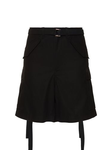 Cotton Twill Shorts - SACAI - Modalova