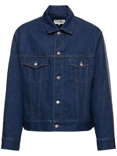 Color Block Denim Jacket - MM6 MAISON MARGIELA - Modalova