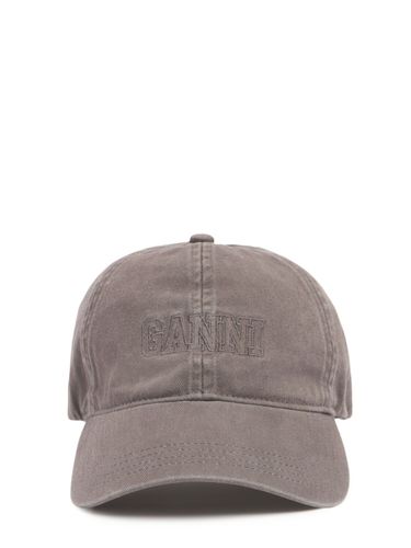 Cotton Baseball Cap - GANNI - Modalova