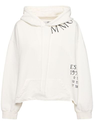 Logo Unbrushed Sweatshirt Hoodie - MM6 MAISON MARGIELA - Modalova