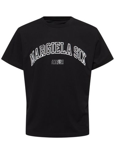 Margiela Six Cotton Jersey T-shirt - MM6 MAISON MARGIELA - Modalova