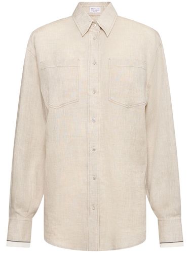 Light Linen Shirt - BRUNELLO CUCINELLI - Modalova