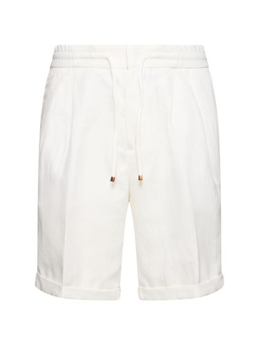 Cotton & Linen Bermuda Shorts - BRUNELLO CUCINELLI - Modalova