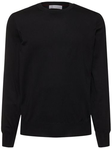 Cotton Crewneck Sweater - BRUNELLO CUCINELLI - Modalova