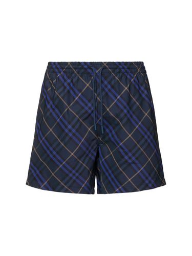 Bañador Shorts Con Cuadros - BURBERRY - Modalova