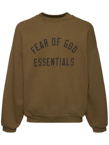 Cotton Blend Crewneck Sweatshirt - FEAR OF GOD ESSENTIALS - Modalova