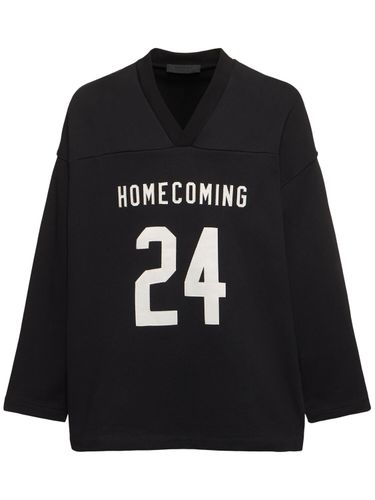 Heavy Cotton Jersey Hockey Sweatshirt - FEAR OF GOD ESSENTIALS - Modalova