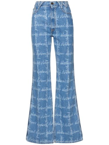 Jeans Rectos Con Cintura Alta - VIVIENNE WESTWOOD - Modalova