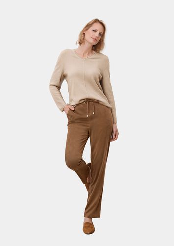 Kaschmirpullover mit V-Ausschnitt - beige - Gr. 19 von - Goldner Fashion - Modalova