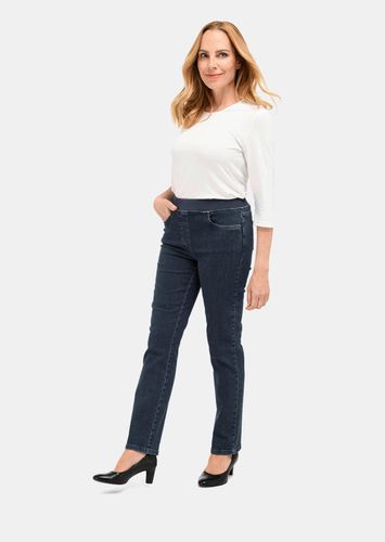 Jeansschlupfhose LOUISA mit Jerseybund - marine - Gr. 40 von - Goldner Fashion - Modalova