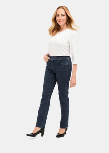 Jeansschlupfhose mit Jerseybund - marine - Gr. 245 von - Goldner Fashion - Modalova