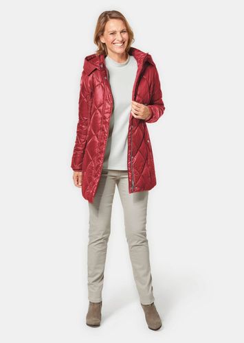 Longsteppjacke mit hübschem Innenfutter - dunkelrot - Gr. 38 von Fashion - Goldner - Modalova
