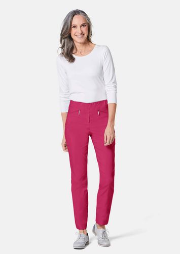 Superelastische Hose LOUISA mit Reißverschlusstaschen - pink - Gr. 195 von - Goldner Fashion - Modalova