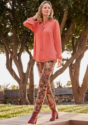 Bluse mit Kapuze - koralle - Gr. 19 von - Goldner Fashion - Modalova
