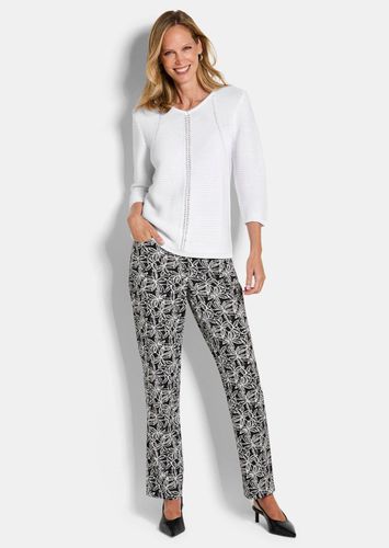 Pullover mit Strick-Details - weiß - Gr. 25 von Fashion - Goldner - Modalova