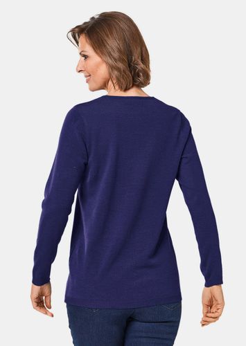 Schöner V-Pullover mit Merinoschurwolle - - Gr. 19 von - Goldner Fashion - Modalova