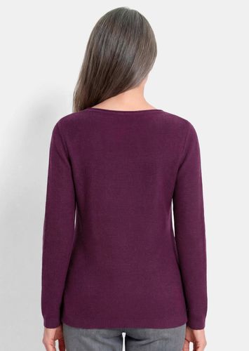 Feiner Strickpullover mit U-Boot-Ausschnitt - beere - Gr. 19 von Fashion - Goldner - Modalova