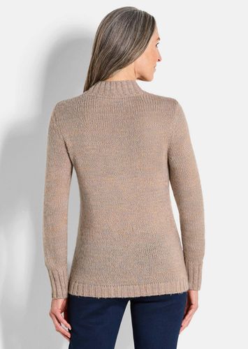 Strickpullover mit Zopfstrick - beige / gemustert - Gr. 42 von Fashion - Goldner - Modalova
