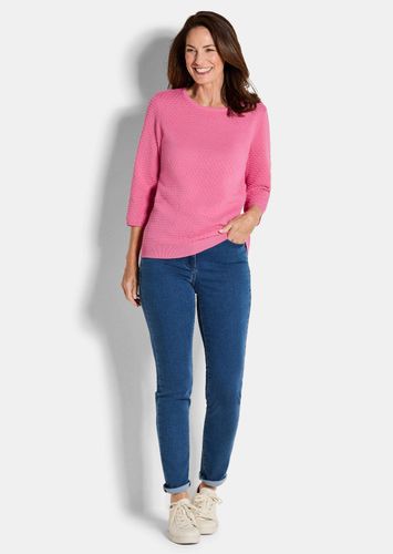 Strickpullover mit Pünktchenmuster - Gr. 44 von Fashion - Goldner - Modalova