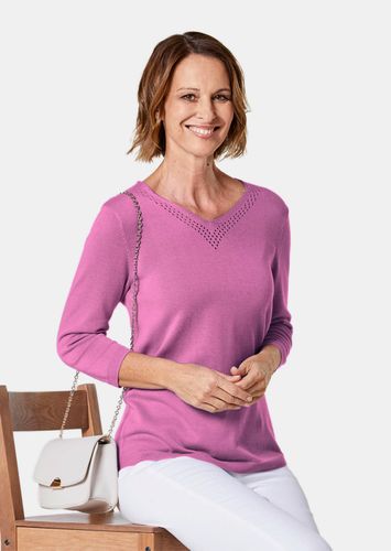 Unkomplizierter Pullover mit V-Ausschnitt - Gr. 42 von Fashion - Goldner - Modalova