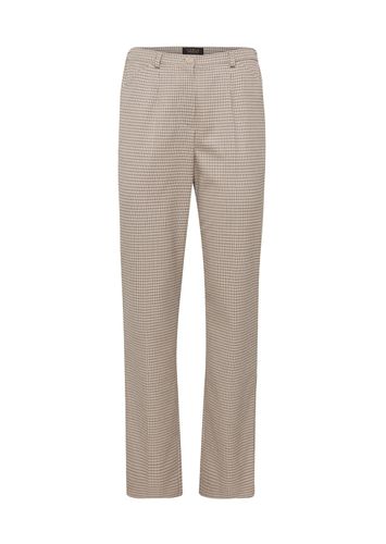 Karohose Klassik-Schnitt - beige / schwarz / kariert - Gr. 195 von - Goldner Fashion - Modalova