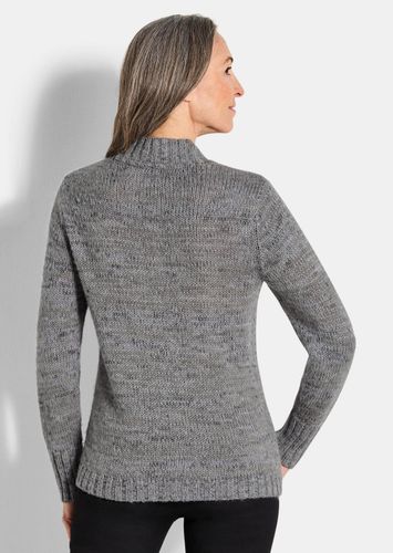 Strickpullover mit Zopfstrick - / gemustert - Gr. 20 von Fashion - Goldner - Modalova