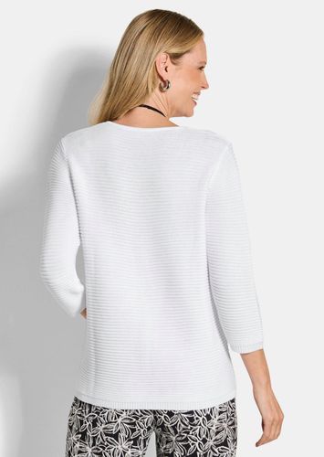 Pullover mit Strick-Details - weiß - Gr. 25 von Fashion - Goldner - Modalova