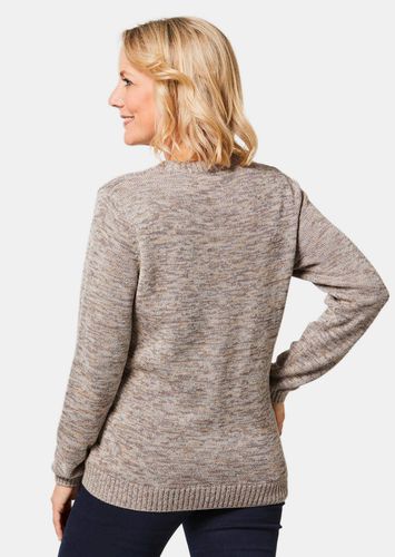 Pullover mit Glanzgarn - taupe / melange - Gr. 20 von - Goldner Fashion - Modalova