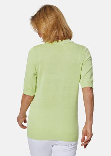 Kurzarm Strickpullover mit adrettem Kragen - hellgrün - Gr. 19 von Fashion - Goldner - Modalova