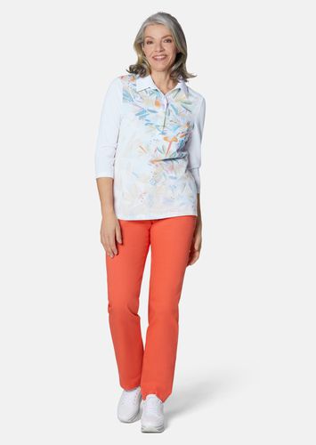 Poloshirt in hochwertiger Pikee-Qualität - weiß / gemustert - Gr. 52 von - Goldner Fashion - Modalova