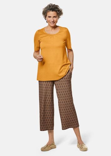 Attraktive Druckhose Louisa mit weichem Fall - / camel - Gr. 24 von - Goldner Fashion - Modalova