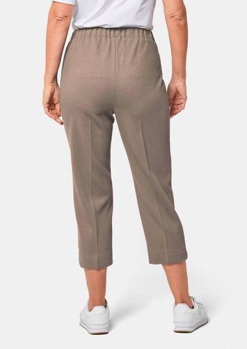 Trageangenehme 7/8-Rippenhose - taupe - Gr. 195 von - Goldner Fashion - Modalova