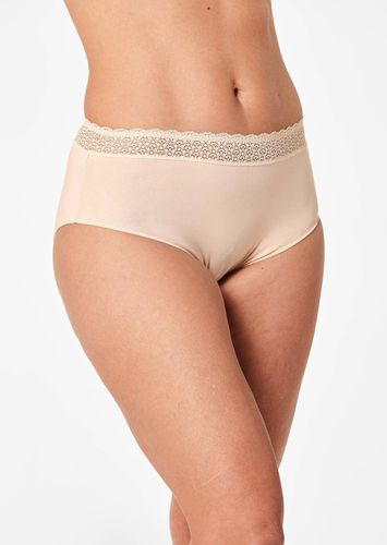 Taillenslip mit Spitzenbund im 2er-Pack - beige - Gr. L von - Goldner Fashion - Modalova