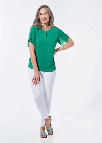 Bluse - smaragd - Gr. 52 von - Goldner Fashion - Modalova