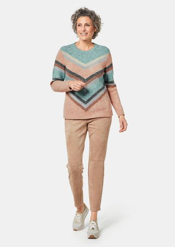 Weicher Pullover mit hochwertiger Intarsie - beige / gemustert - Gr. 19 von - Goldner Fashion - Modalova